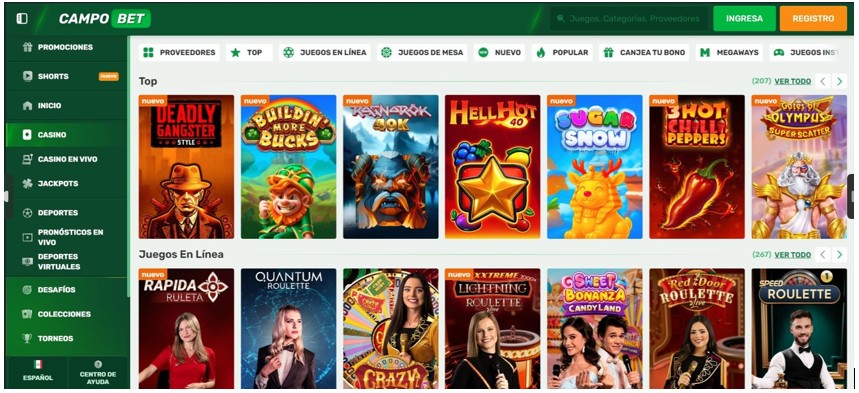 Campobet Mexico Casino Pagina principal pc